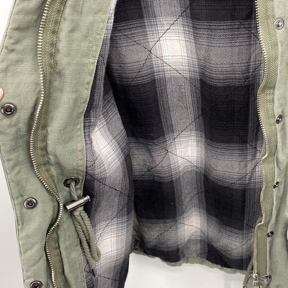 RAILS Jayden Sage Green Flannel Lined Utility Jacket Small - Picture 5 of 11
